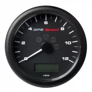 Veratron 4-1/4" (110MM) ViewLine GPS Speedometer 0-12 KNOTS/KMH/MPH - 8 to 16V Black Dial & Bezel
