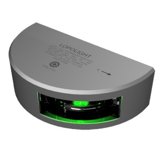 LOPOLIGHT Навигационный огонь 2nm starboard, Аnodized LOPOLIGHT Навигационный огонь 2nm starboard, Аnodized