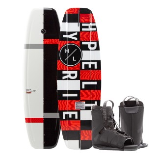 Hyperlite Motive Wakeboard 134cm w/Frequency Boot (OSFA - Boot Size 6 to 12) - 2021 Edition - Black/Red Hyperlite Motive Wakeboard 134cm w/Frequency Boot (OSFA - Boot Size 6 to 12) - 2021 Edition - Black/Red