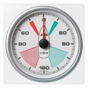 Veratron 4-3/8" (110mm) AcquaLink&reg; Apparent Wind Angle 360&deg; - 12/24V - White Dial & Bezel