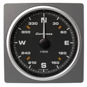 Veratron 4-3/8" (110mm) AcquaLink&reg; Compass 360&deg; - 12/24V - Black Dial & Bezel