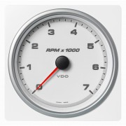 Veratron 4-3/8" (110mm) AcquaLink&reg; Tachometer 7000 RPM - 12/24V - White Dial & Bezel