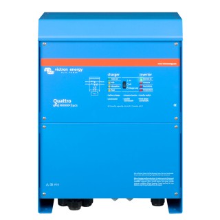 Victron Quattro Inverter/Charger 48 VDC - 10,000W - Dual 100AMP 120V AC Inputs - Auto Transfer Switch - 140AMP Battery Charger - Stackable Victron Quattro Inverter/Charger 48 VDC - 10,000W - Dual 100AMP 120V AC Inputs - Auto Transfer Switch - 140AMP Battery Charger - Stackable