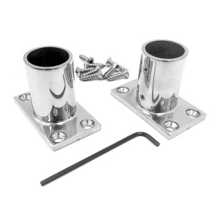 NavPod Rectangle Stainless Steel Feet f/1.25" Angle/Stanchion Kit NavPod Rectangle Stainless Steel Feet f/1.25" Angle/Stanchion Kit