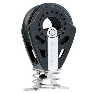 Harken 40mm Carbo Block w/Spring & Eyestrap Harken 40mm Carbo Block w/Spring & Eyestrap