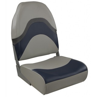 Springfield Premium Wave Folding Seat - Grey/Blue w/Meteor Stripe Springfield Premium Wave Folding Seat - Grey/Blue w/Meteor Stripe