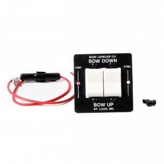 Boat Leveler Waterproof Trim Tab Switch - Black/White Buttons Boat Leveler Waterproof Trim Tab Switch - Black/White Buttons
