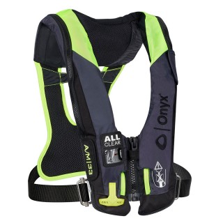 ONYX OUTDOOR Onyx Спасательный жилет Impulse A/M 33 All Clear w/Harness Auto/Manual Inflatable Life Jacket - Grey ONYX OUTDOOR Onyx Спасательный жилет Impulse A/M 33 All Clear w/Harness Auto/Manual Inflatable Life Jacket - Grey