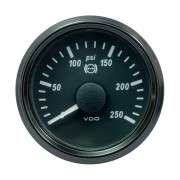 VDO SingleViu 52mm (2-1/16") Brake Pressure Gauge - 250 PSI - 0-4.5V
