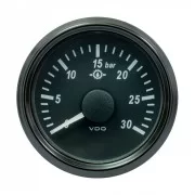 VDO SingleViu 52mm (2-1/16") Brake Pressure Gauge - 30 Bar - 0-4.5V