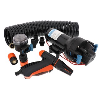 JABSCO Промывочный насос со шлангом HotShot HD4 Heavy Duty Washdown Pump with HoseCoil - 6 GPM - 70 PSI JABSCO Промывочный насос со шлангом HotShot HD4 Heavy Duty Washdown Pump with HoseCoil - 6 GPM - 70 PSI