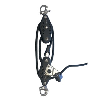 Barton Marine Size 5 4:1 Vang System, Snap Shackle Head - 40' Line Barton Marine Size 5 4:1 Vang System, Snap Shackle Head - 40' Line