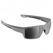H2Optix Ashore Sunglasses Matt Grey, Grey Silver Flash Mirror Lens Cat. 3 - AntiSalt Coating w/Floatable Cord