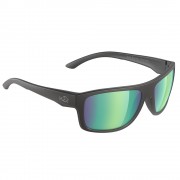 H2Optix Grayton Sunglasses Matt Black, Brown Green Flash Mirror Lens Cat. 3 - AR Coating