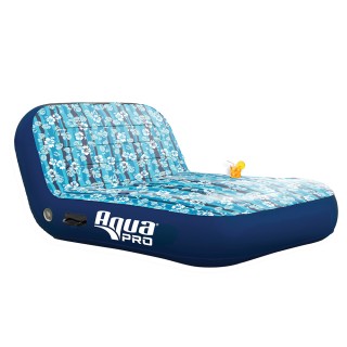 Aqua Leisure Ultra Cushioned Comfort Lounge Hawaiian Wave Print - 2-Person Aqua Leisure Ultra Cushioned Comfort Lounge Hawaiian Wave Print - 2-Person