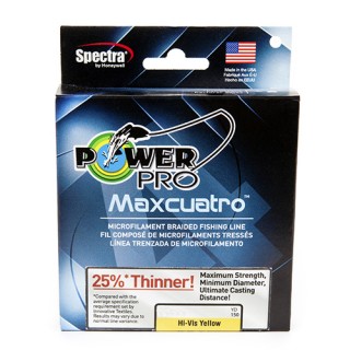 POWER PRO MAXCUATRO 20LB 150 YRDS. YELLOW POWER PRO MAXCUATRO 20LB 150 YRDS. YELLOW