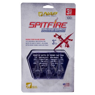 NEW ARCHERY PRODUCTS наконечник для лучных стрел Spitfire Double Cross 100 (3 шт) NEW ARCHERY PRODUCTS наконечник для лучных стрел Spitfire Double Cross 100 (3 шт)
