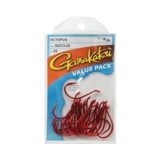 Gamakatsu Octopus Red Hook Size 7/0 25 Per Pack Gamakatsu Octopus Red Hook Size 7/0 25 Per Pack