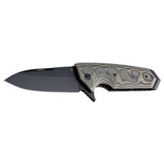 Hogue EX02 3.75in Folder Spear Pt Flipper Blk Finish G10 Grn Hogue EX02 3.75in Folder Spear Pt Flipper Blk Finish G10 Grn