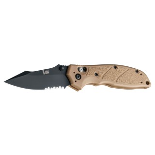 Hogue HK Exemplar 3.25in Clip Pt PartSerr G10 Flat DrkEarth Hogue HK Exemplar 3.25in Clip Pt PartSerr G10 Flat DrkEarth