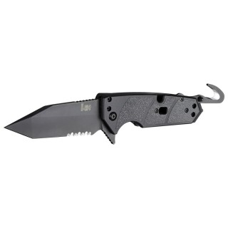 Hogue HK Karma 3.75in 1st Resp Tanto Part Serr Flip G10 Blk Hogue HK Karma 3.75in 1st Resp Tanto Part Serr Flip G10 Blk