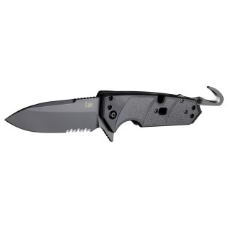 Hogue HK Karma 3.75in 1st Resp Spear Pnt PartSerr G10 Black Hogue HK Karma 3.75in 1st Resp Spear Pnt PartSerr G10 Black