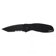 Kershaw Blur Assisted 3.38 in Blk Tanto Combo Black Aluminum