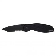 Kershaw Blur Assisted 3.38 in Blk Tanto Combo Black Aluminum
