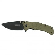 Kershaw Knockout Assisted 3.25 in Black Plain OD Aluminum