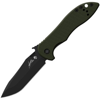 Kershaw Emerson CQC-5K Folder 3.0 in Black Plain Green G-10 Kershaw Emerson CQC-5K Folder 3.0 in Black Plain Green G-10