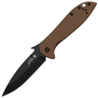 Kershaw Emerson CQC-4K Folder 3.25 in Black Plain Tan G-10 Kershaw Emerson CQC-4K Folder 3.25 in Black Plain Tan G-10
