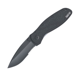 Kershaw Blur Assisted 3.38 in Black Comboedge Black Aluminum Kershaw Blur Assisted 3.38 in Black Comboedge Black Aluminum