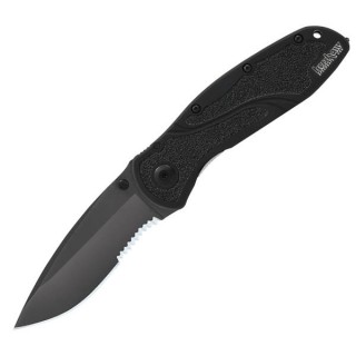 Kershaw Blur Assisted 3.38 in Black Comboedge Black Aluminum Kershaw Blur Assisted 3.38 in Black Comboedge Black Aluminum