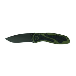 Kershaw Blur Assisted 3.38 in Black Plain Olive Aluminum Kershaw Blur Assisted 3.38 in Black Plain Olive Aluminum