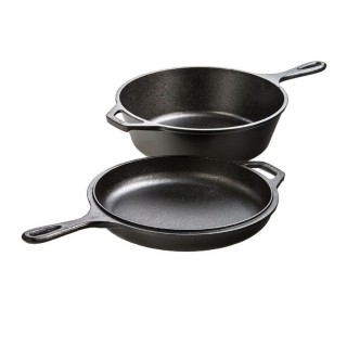 Lodge 10 3 4in Cast Iron Combo Cooker Pre-Seasoned 3.2 Qt Lodge 10 3 4in Cast Iron Combo Cooker Pre-Seasoned 3.2 Qt