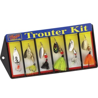 MEPPS набор блесен для форели Trouter Kit - Plain and Dressed Lure Assortment MEPPS набор блесен для форели Trouter Kit - Plain and Dressed Lure Assortment