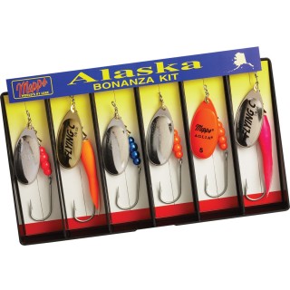 MEPPS набор блесен для лосося Alaska Bonanza Kit - Plain Single Hook Lure Assortment MEPPS набор блесен для лосося Alaska Bonanza Kit - Plain Single Hook Lure Assortment