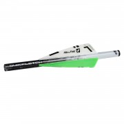 NAP Quikfletch 3in Hellfire Xbow - 6 Pack White/Green/Green