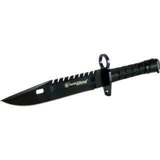 S and W SW3B Fixed 7.75 in Black Blade Polymer Handle S and W SW3B Fixed 7.75 in Black Blade Polymer Handle