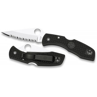 Spyderco Delica 4 Folder 2.88 in Serrated Black FRN Handle Spyderco Delica 4 Folder 2.88 in Serrated Black FRN Handle