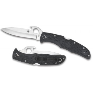 Spyderco Endura 4 Wave Folder 3.81 in Plain Gray FRN Handle Spyderco Endura 4 Wave Folder 3.81 in Plain Gray FRN Handle