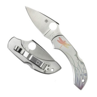 Spyderco Dragonfly Tattoo Folder 2.32 in Plain SS Handle Spyderco Dragonfly Tattoo Folder 2.32 in Plain SS Handle