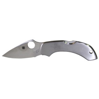Spyderco Dragonfly Folder 2.32 in Plain Stainless Handle Spyderco Dragonfly Folder 2.32 in Plain Stainless Handle