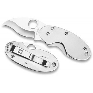 Spyderco Cricket Folder 1.87 in Serrated Stainless Handle Spyderco Cricket Folder 1.87 in Serrated Stainless Handle