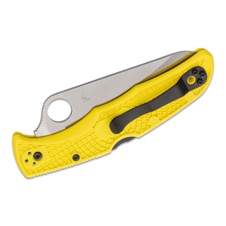 Spyderco Pacific Salt 2 Plain Edge 3.78 in Blade Yellow FRN Spyderco Pacific Salt 2 Plain Edge 3.78 in Blade Yellow FRN