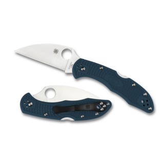 Spyderco Delica 4 Lightweight Blue Wharncliffe K390 Spyderco Delica 4 Lightweight Blue Wharncliffe K390