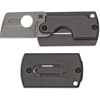 Spyderco Dogtag Folder 1.19 in Plain Black Aluminum Handle Spyderco Dogtag Folder 1.19 in Plain Black Aluminum Handle
