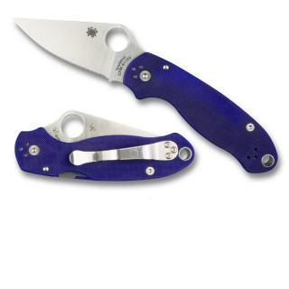Spyderco Para 3 Folder 3.0 in Plain Blue G-10 Handle Spyderco Para 3 Folder 3.0 in Plain Blue G-10 Handle