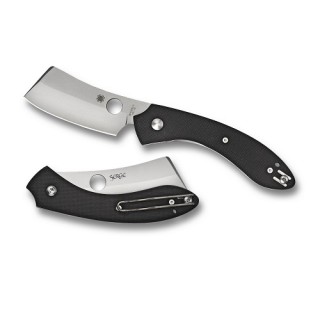 Spyderco Roc Cleaver Folder 3.1 in Plain Black G-10 Handle Spyderco Roc Cleaver Folder 3.1 in Plain Black G-10 Handle