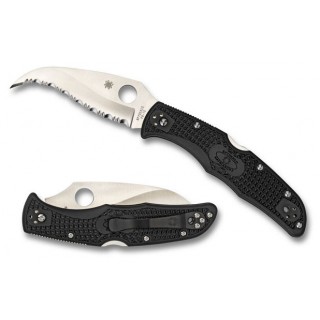 Spyderco Matriarch 2 Folder 3.57 in Serrated Black FRN Spyderco Matriarch 2 Folder 3.57 in Serrated Black FRN